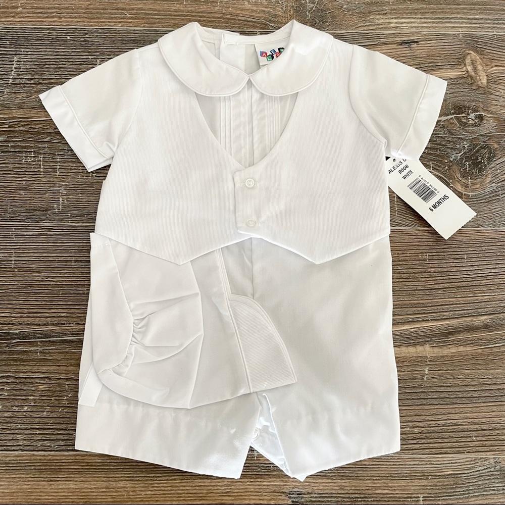 Boys Christening Romper Vest